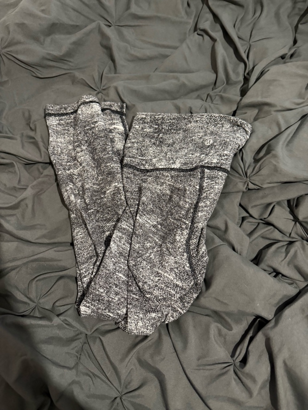 lululemon athletica Black & Gray Marled Leggings